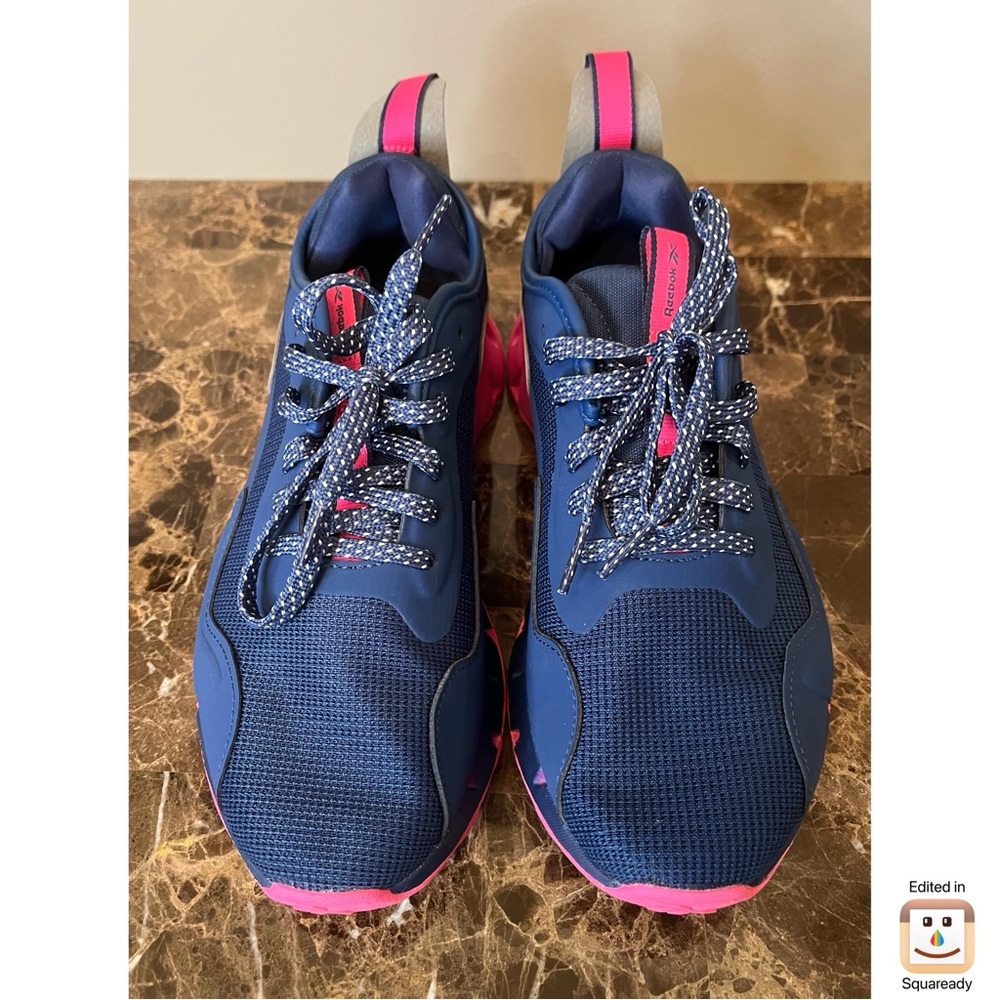 Reebok Blue and Pink Running Shoes - Picture 3 of 9